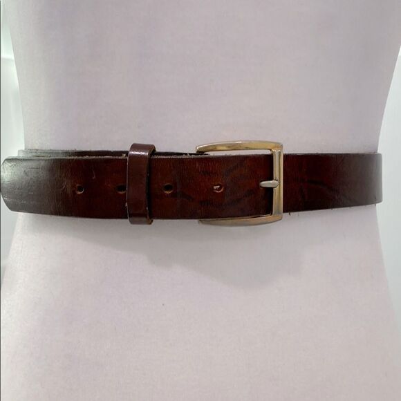 Top Grain Oil Tan Men's Brown Leather Belt U.S.A. 1043 Size 38 - Picture 1 of 13